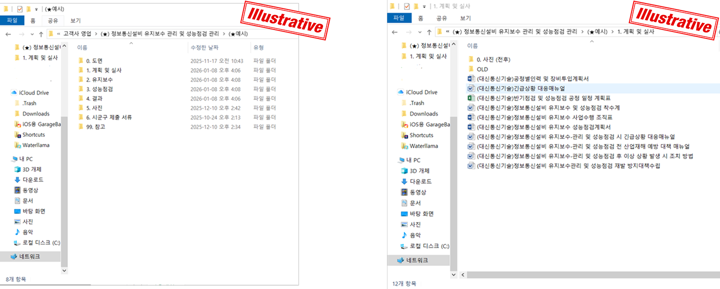 관리폴더 구조 예시